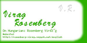 virag rosenberg business card